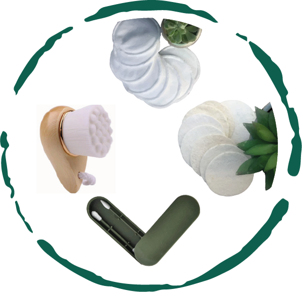 Miraveila 12-Piece Eco Skincare Bundle — reusable cleansing accessories set