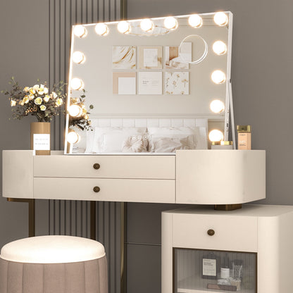 Hollywood Vanity Mirror from side — frame depth and profile view