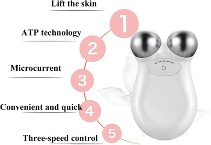 Miraveila Facial Device with charging accessories — full kit contents displayed