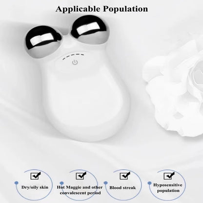 Microcurrent Facial Device,Enhances the Ability to Lift the Face and Tighten the Skin,Facial Wrinkle Equipment，White
