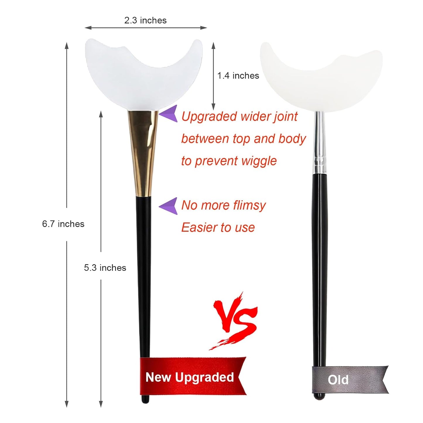 Lash shield held under lashes — protecting skin during mascara application