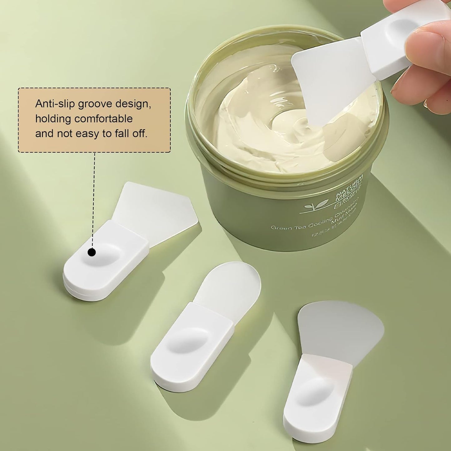 Miraveila Face Mask Applicator Set packaged — reusable silicone skincare tool kit