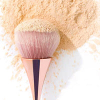 Tricolor gradient bristles close-up — pink white and purple brush tip ombre detail