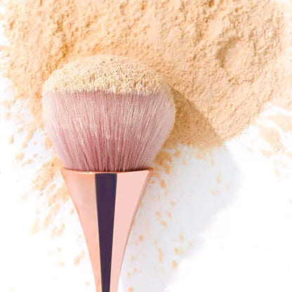 Tricolor gradient bristles close-up — pink white and purple brush tip ombre detail