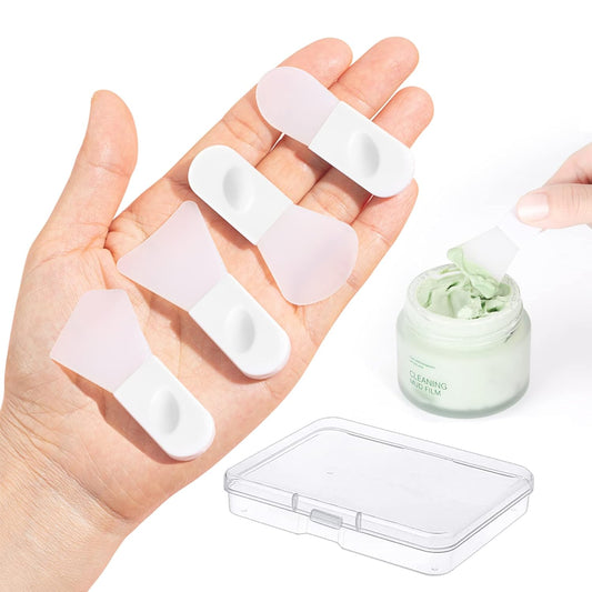 Miraveila 4-Piece Silicone Face Mask Applicator Set — spatulas with storage case