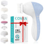 Miraveila 7-in-1 Electric Facial Cleansing Brush — rotating silicone exfoliating system