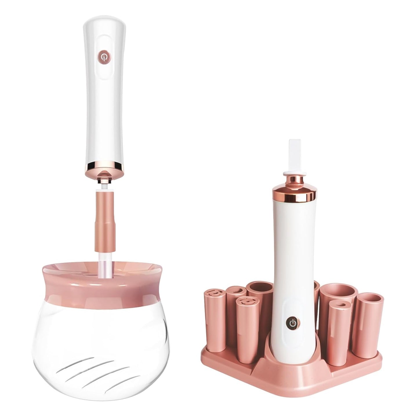Miraveila Automatic Brush Cleaner Machine — spin-clean and dry system on white