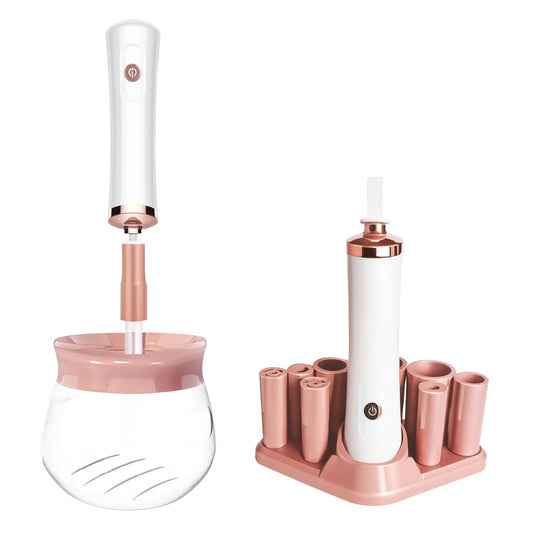 Miraveila Automatic Brush Cleaner Machine — spin-clean and dry system on white