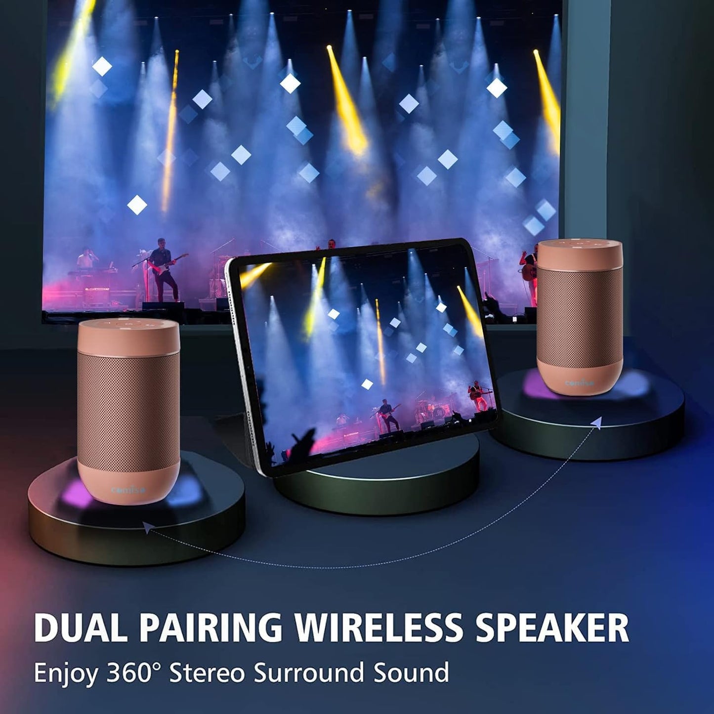Miraveila Bluetooth Speaker packaged — waterproof portable music gift for women