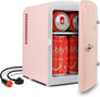 Miraveila Pink Skincare Mini Fridge — 4L retro cooler for serums and face creams