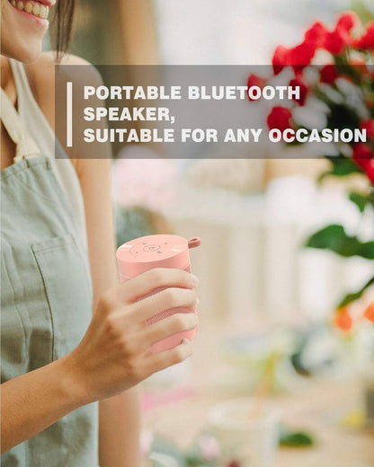 Bluetooth Speaker, Portable Bluetooth Speakers with Wireless Stereo Pairing, Built in Mic, 360° HD Sound,Ip65 Waterproof Speaker,Support TF Card, for Home/Party/Outdoor/Beach,Gift for Men/Women