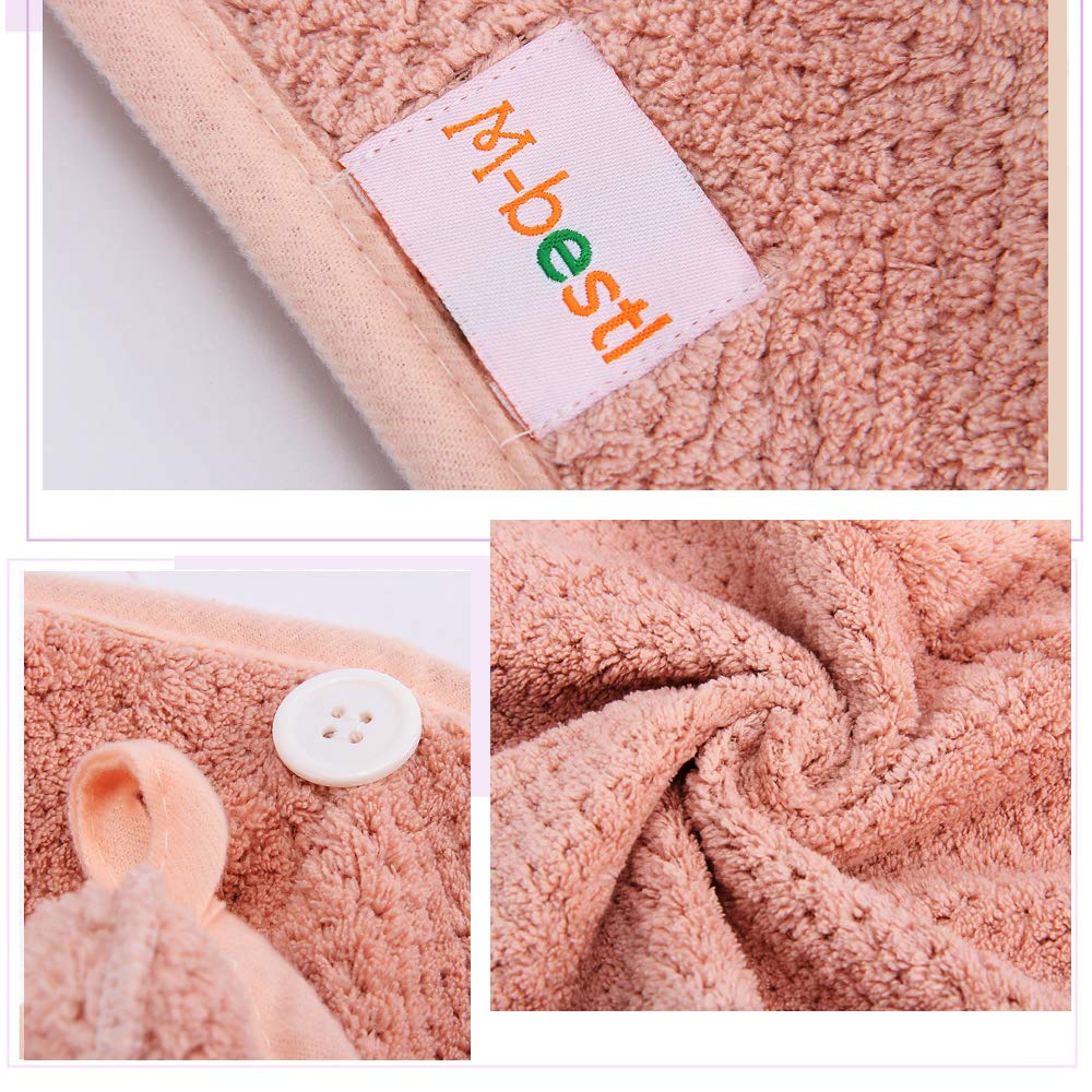 Miraveila Hair Towel Wrap packaged — quick-dry anti-frizz turban towel 2-pack