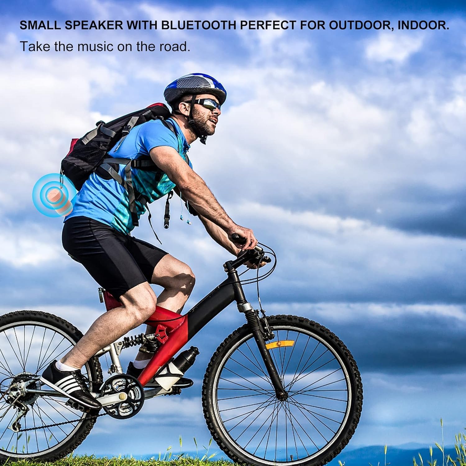 Bluetooth Speaker, Portable Bluetooth Speakers with Wireless Stereo Pairing, Built in Mic, 360° HD Sound,Ip65 Waterproof Speaker,Support TF Card, for Home/Party/Outdoor/Beach,Gift for Men/Women