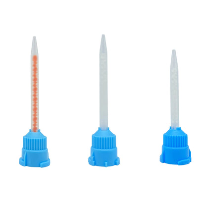 50Pcs Dental Materials Dentistry Silicone Rubber Conveying Mixing Head Disposable Impression Nozzles Mixing Tips Mixing Tube