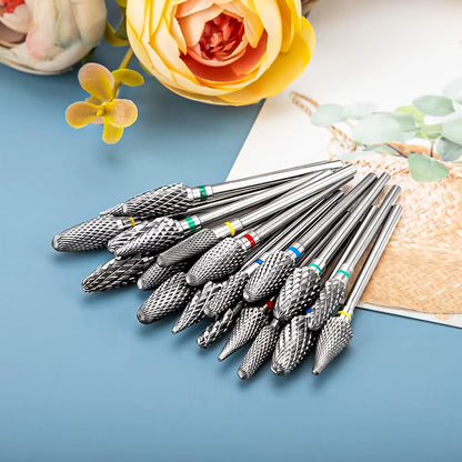 1Pc Nail Drill Bit Rotate Burr Milling Nail Cutter Bits Electric Drill Machine for Manicure Pedicure Tools