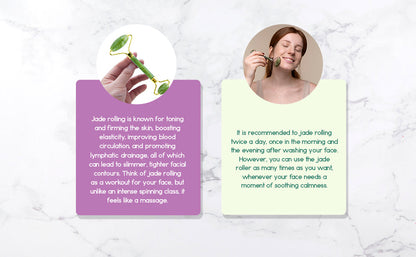 Miraveila Jade Roller in skincare packaging — beauty gift set presentation