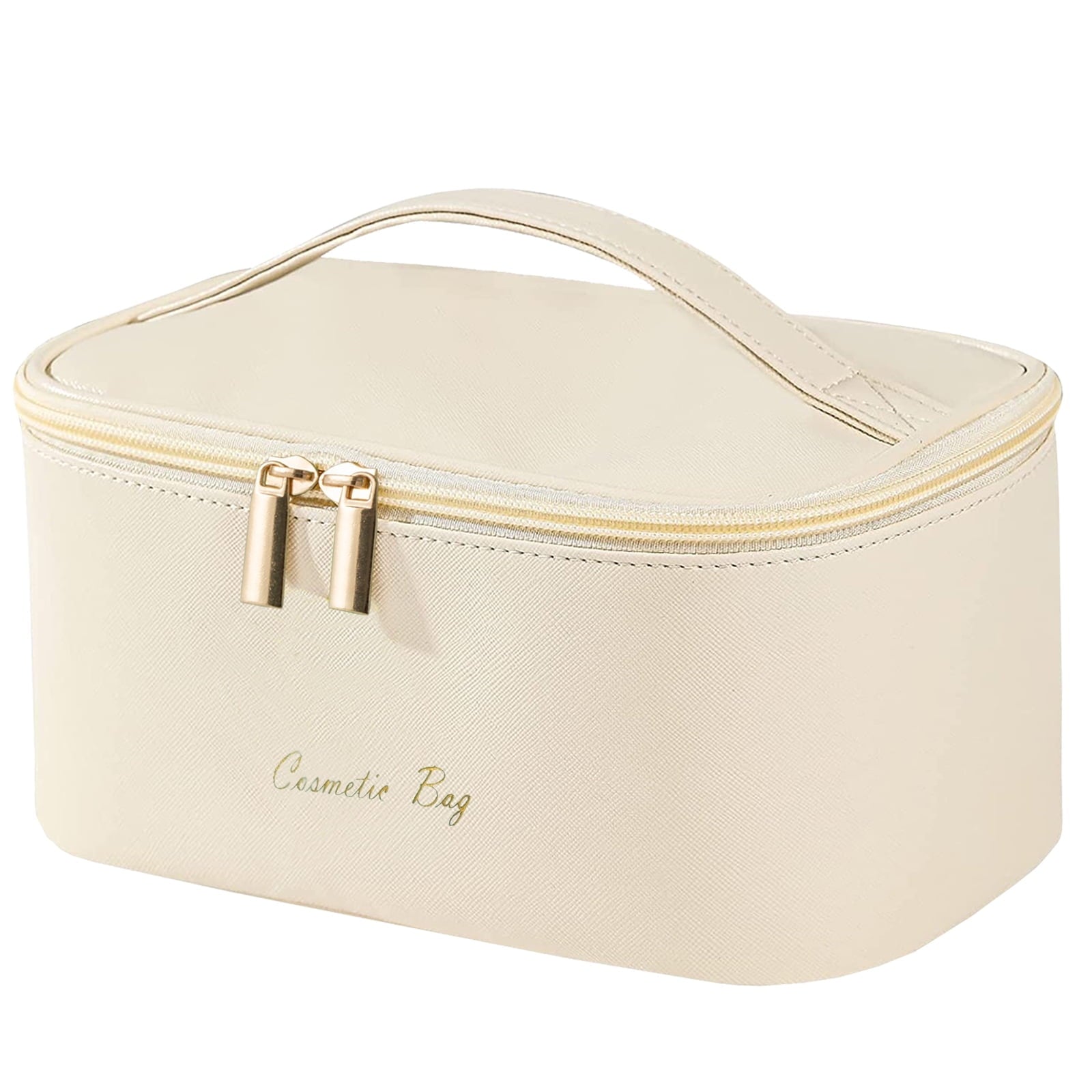 Miraveila Waterproof Cosmetic Travel Bag — structured design with gold zipper