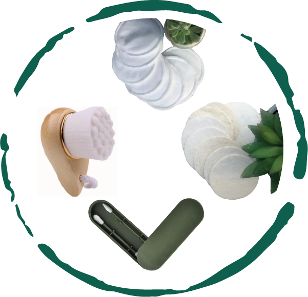 Miraveila 12-Piece Eco Skincare Bundle — reusable cleansing accessories set