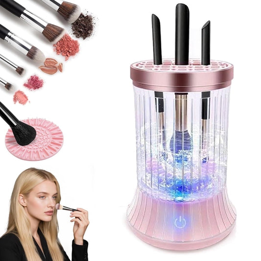 Miraveila Pink Electric Brush Cleaner — touch screen wash and dry machine