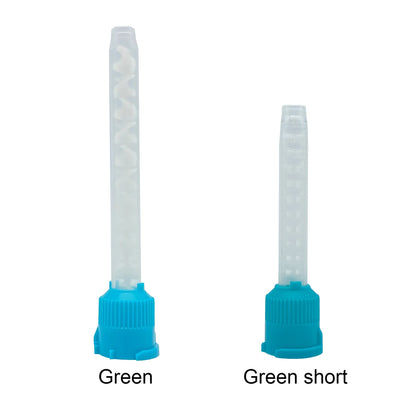 50Pcs Dental Materials Dentistry Silicone Rubber Conveying Mixing Head Disposable Impression Nozzles Mixing Tips Mixing Tube