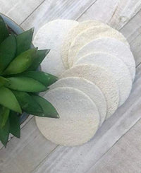 Reusable cotton rounds close-up — soft washable eco-friendly skincare pads