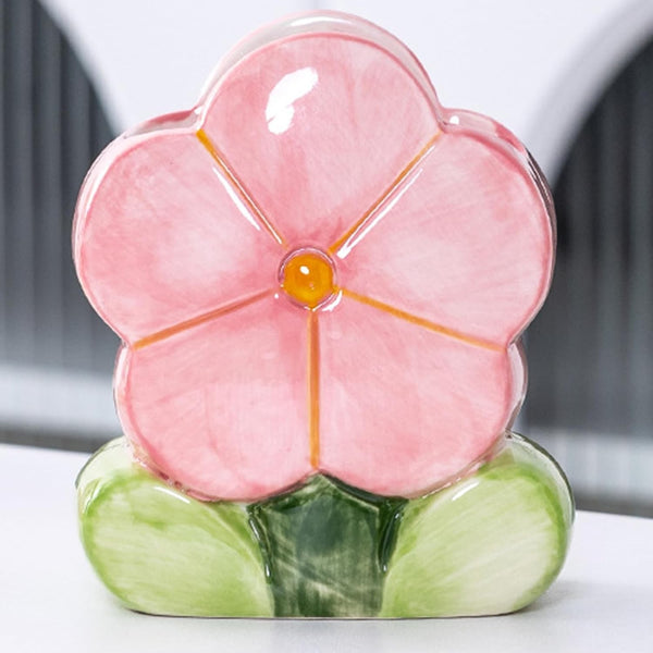 Ceramic Flower Brush Holder